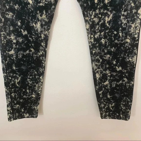 Maison Scotch Corduroy Pants Woman 29 Black Tie Dye Casual Moto Grunge Work - Picture 3 of 11